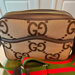 AUTHENTIC GUCCI JUMBO G CROSSBODY BAG